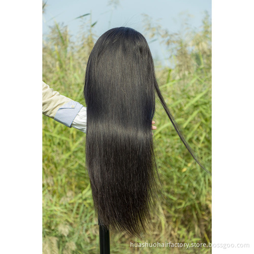 Huashuo 13*4  Lace Front Human Hair Wigs, Transparent Swiss Lace Human Hair Wigs, Virgin Hair Wig For Black Women